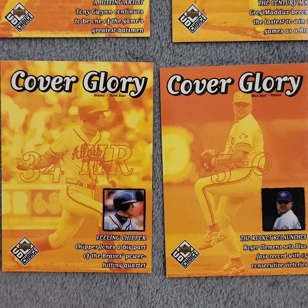 Vintage 1999 Upper Deck UD Choice Cover Glory Baseball Trading Cards